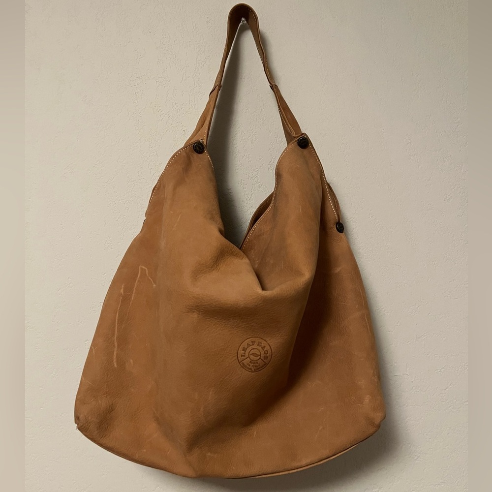 Italian leather slouchy bag